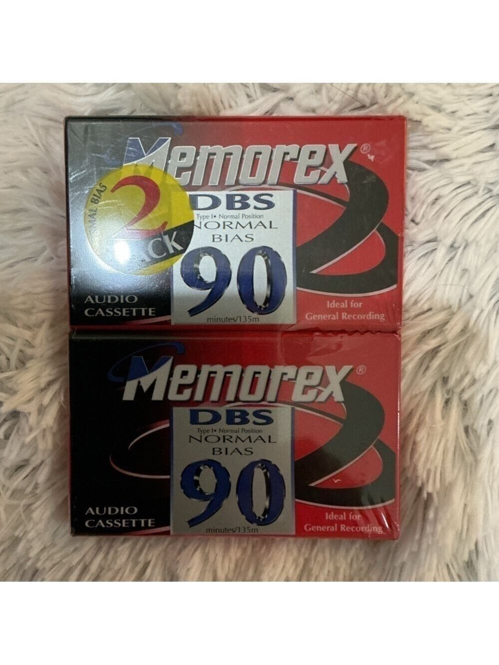Memorex DBS 90 audio Cassette Tapes New set of 2